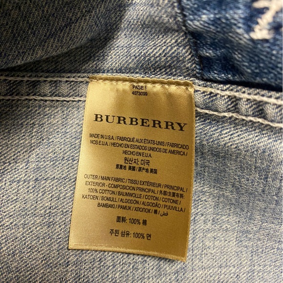Burberry Japanese Denim Jacket Vest - Picture 10 of 11